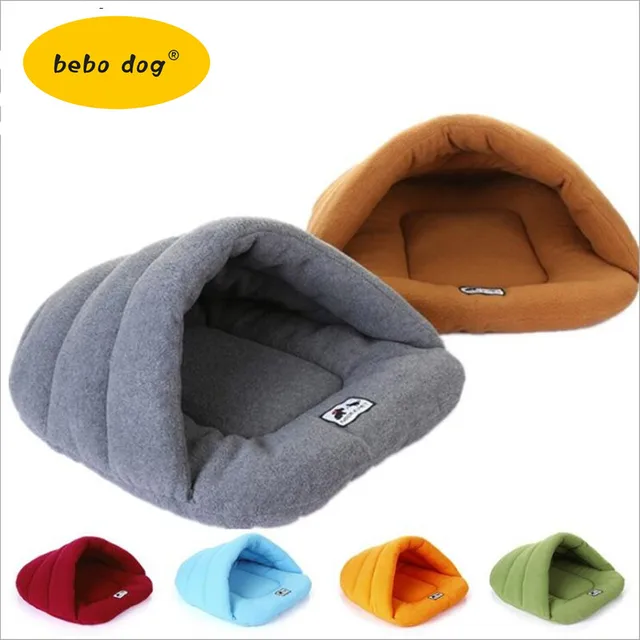 Hot! Pet Cat Bed Small Dog Puppy Kennel Sofa Polar Fleece Material Bed Pet Mat Cat House Cat Sleeping Bag Warm Nest High Quality