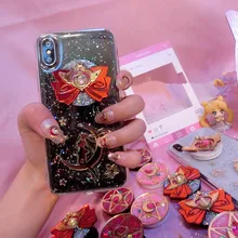 Аниме Сейлор Мун в форме сердца кольцо для телефона Сейлор косплей реквизит для фанатов для девочек друг подарок коллекция подарок Прямая поставка