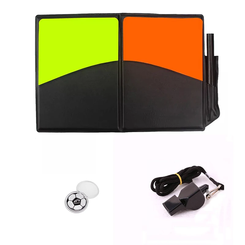One Set Soccer Referee Yellow Red Card Pick Edge Finder