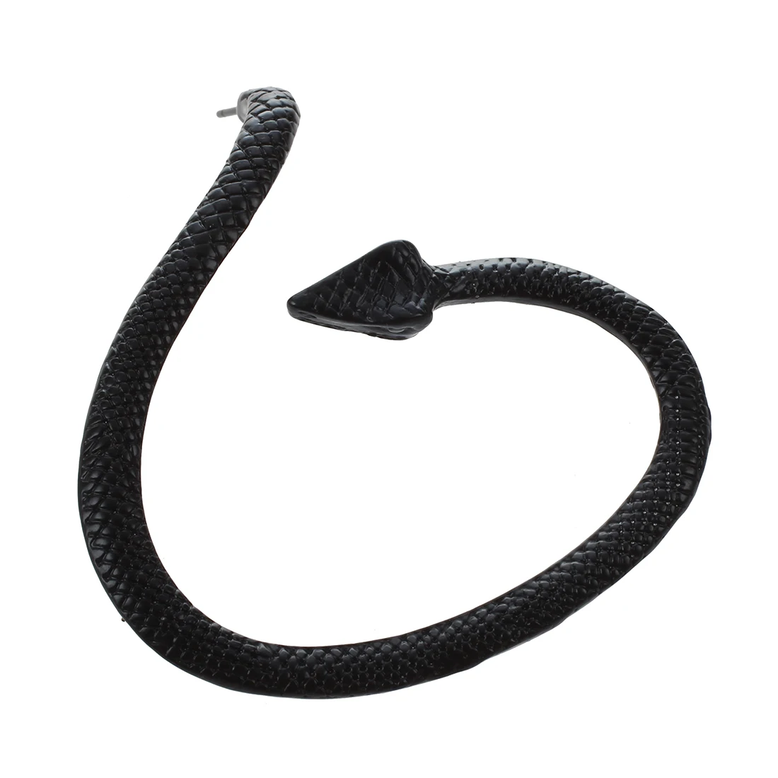 

Fashion Excellent Gothic Punk Snake Wind Temptation Silver Ear Stud Cuff Earring black