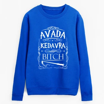 

hip hop lady casual o-neck hoodies Avada Kedavra Bitch sweatshirt 2019 autumn hipster fleece pullovers women tracksuits dropship