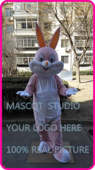 

mascot cute easter pink rabbit bunny Mascot costume custom fancy costume anime cosplay kits mascotte cartoon theme fancy dress