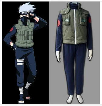 

Halloween costume adult naruto Hatake Kakashi cosplay costume for men anime clothes Sports suits Custom made