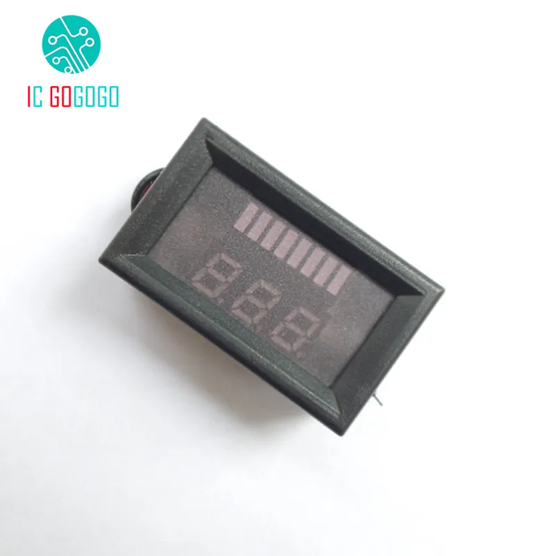 Красный индикатор уровня заряда тестер емкости батареи двойной дисплей