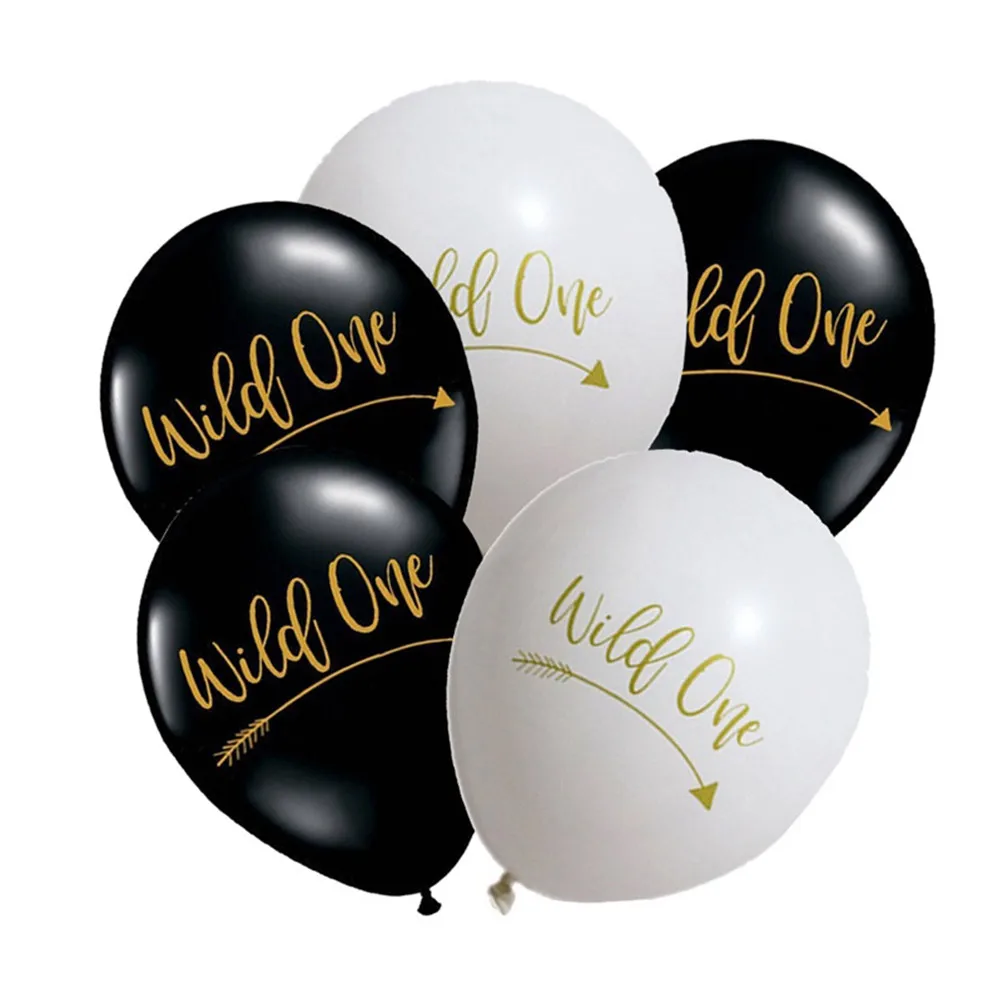 10 шт. милые &quotWild One&quot буквы день рождения латексные воздушные шары Декор баннер