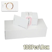 100Pcs RFID Proximity Thick Card 125KHZ EM4100 Keyfobs Read Only ID Smart Door Entry Access Control Plastic Token Tags