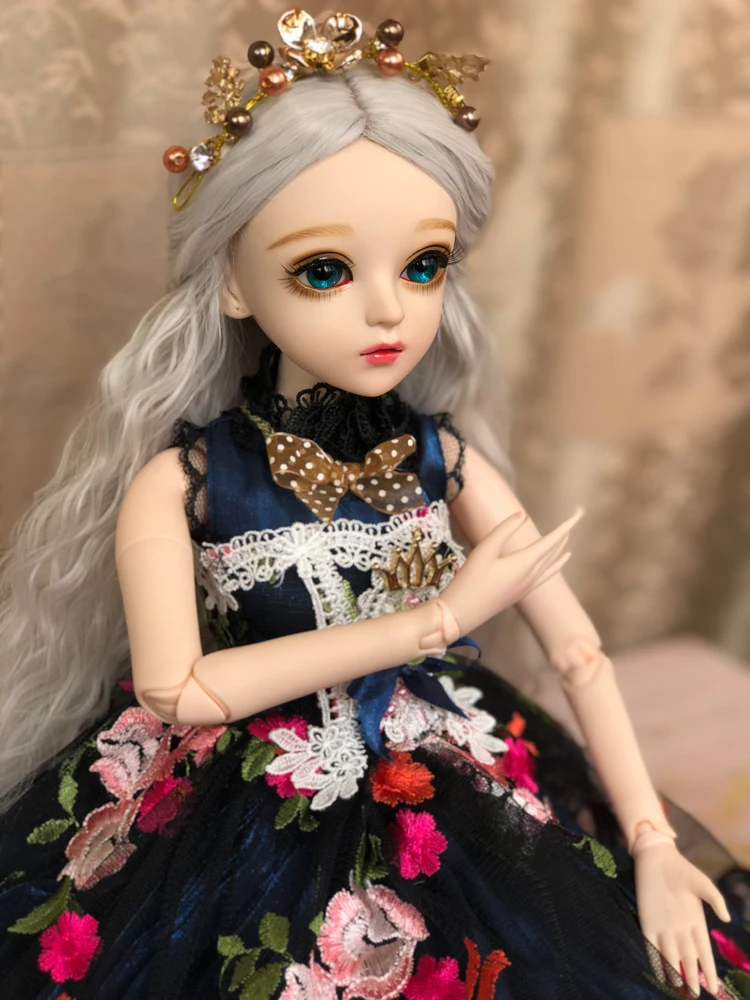 1/3 BJD 60 см куклы игрушечные лошадки одежда высшего качества китайская Кукла 18 совместных БЖД мяч платье Мода девушка подарок