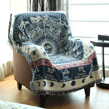 

Bohemian Cotton Knitted Decorative Sofa Towel Blanket Thread Blanket for Beds Soft Bed Plaid Vintage Home Decor Tapestry