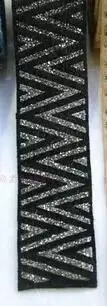 black Diy искристый горный хрусталь цепь цветок лента нашивная СТРАЗА цепочка с камнями элегантная красивая одежда/декор обуви - Цвет: black