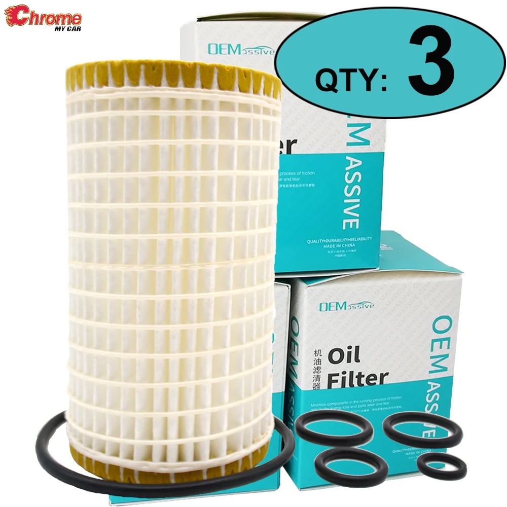 

Three(3) Oil Filter For Mercedes Benz C230 C240 CL500 CL550 CLK320 CLK350 CLS500 E320 ML500 ML550 R129 R170 S202 S203 0001802609