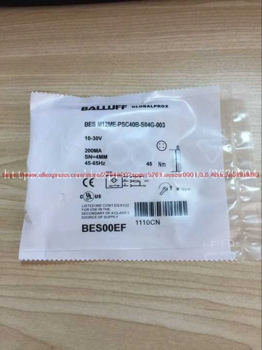 

100% новый BES M12ME-PSC40B-S04G-003 датчик приближения с разъемом типа PNP, нормально открытый датчик переключения