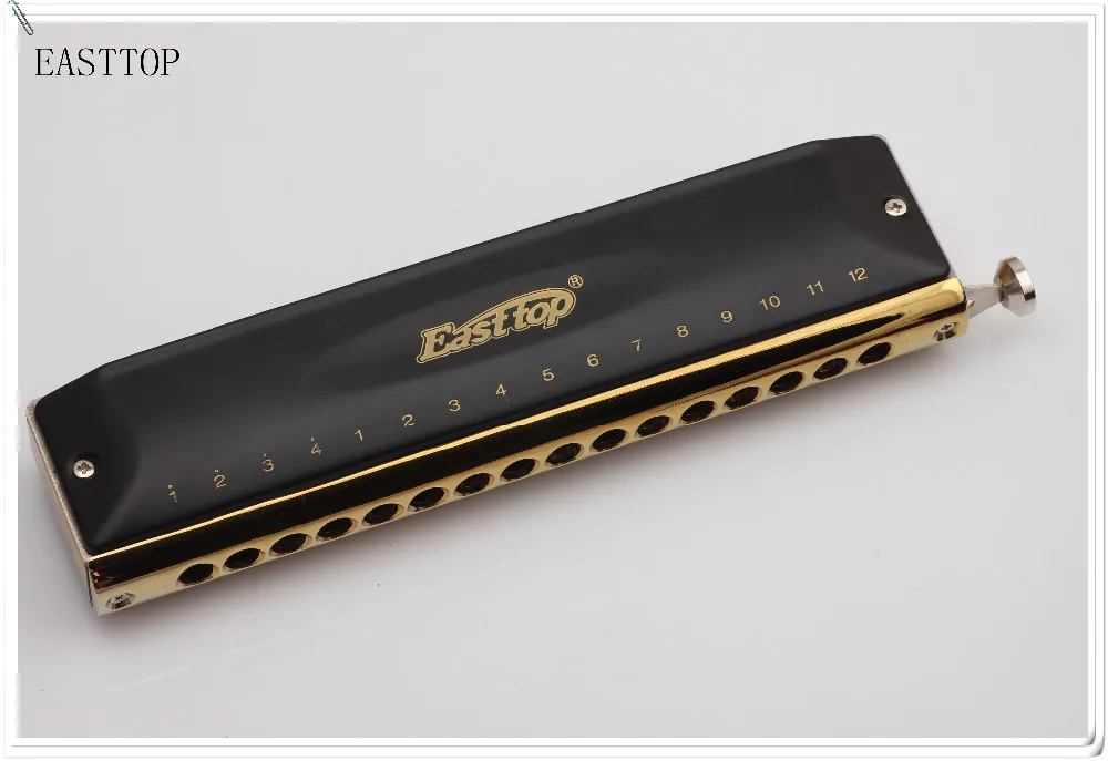 EASTTOP chromatic harmonica T1664 16holes brass comb chromatic, slide