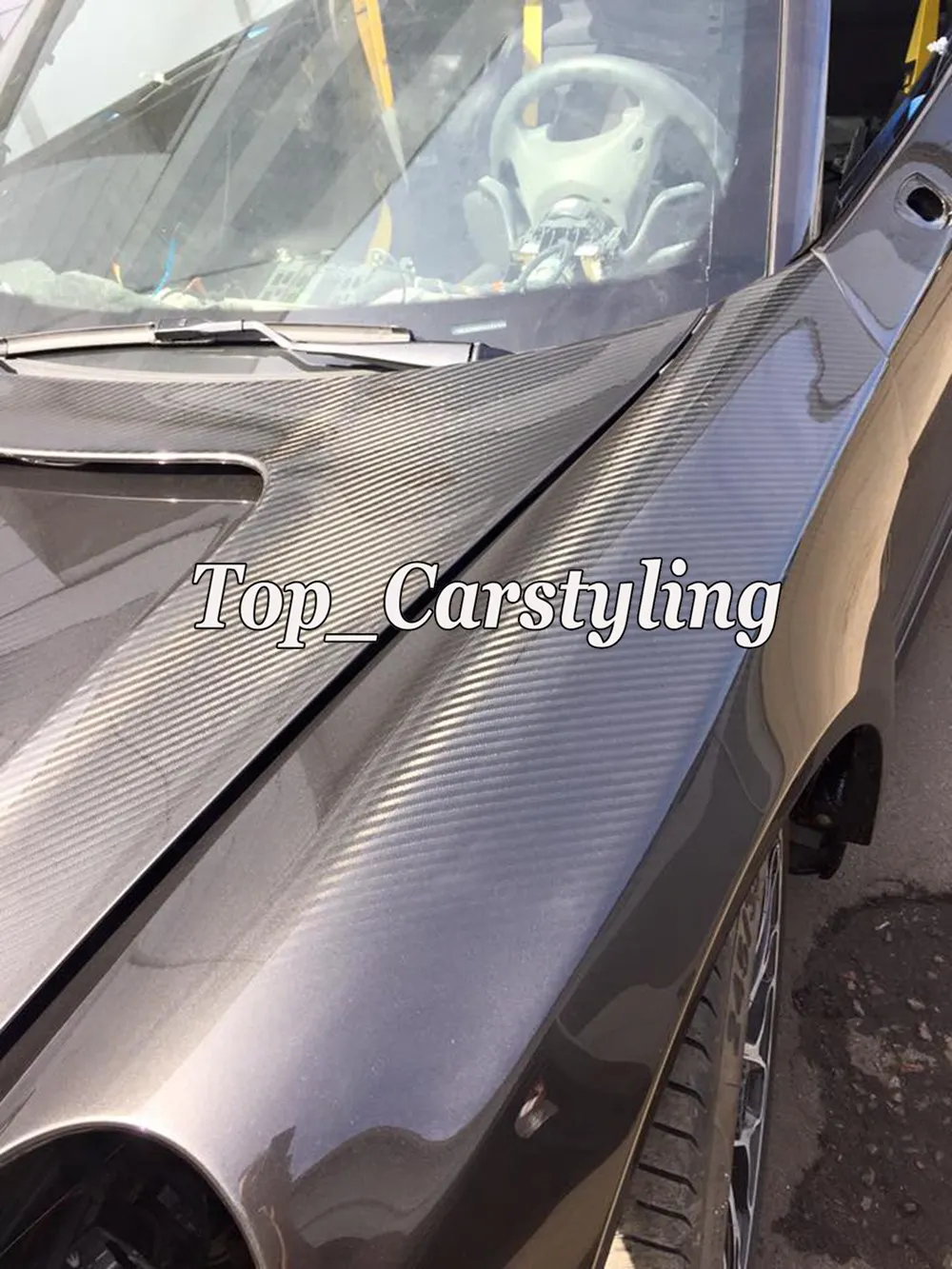 untral Gloss Carbon fibre 5d 4d 3d car wrapping film sheets (7)