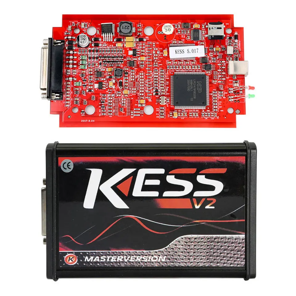 Красный ЕС версия KESS V2 V5.017 без маркер лимит мастер версия ECU программист Kess V2 5,017 мастер ECU чип тюнинговый инструмент