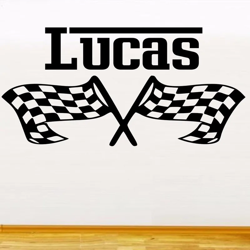 Mode Neue Rennen Fahnen Kundenspezifische Personalisierte Vinyl