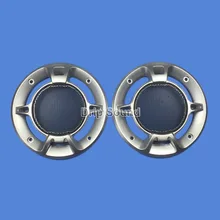 Для " дюймового автомобильного аудио динамика преобразования чистая Крышка декоративный круг металлическая сетка решетка 138 мм# серебро