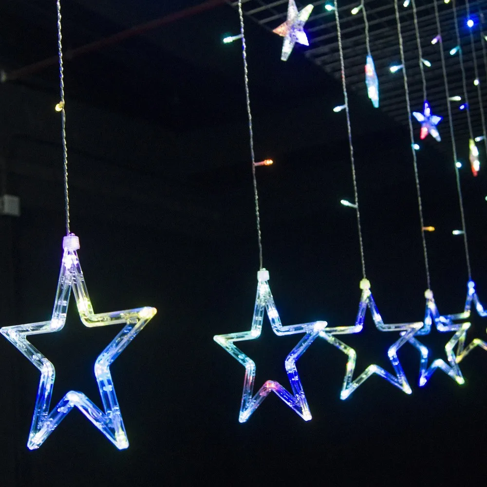 LED Curtain Star String Fairy Light03