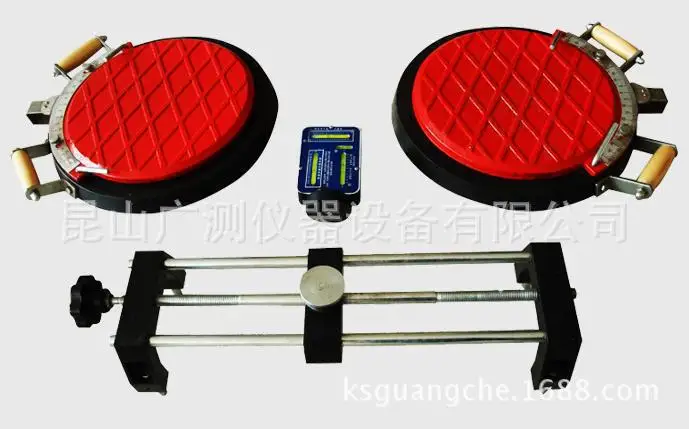 

Front wheel positioning tester for car, cart, front wheel positioning device