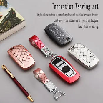 

TPU Car Key Case Cover Diamond Key chain For BMW F30 F20 X1 X3 X5 X6 X7 E30 E34 E90 E60 E36 Key ring Pendant Part Holder girls
