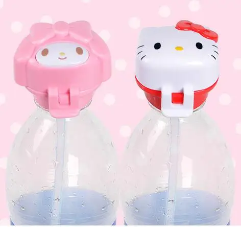 

(5 Pcs/Lot) Cartoon Melody Children Bottle Straws Lids For 350~500ML Bottle