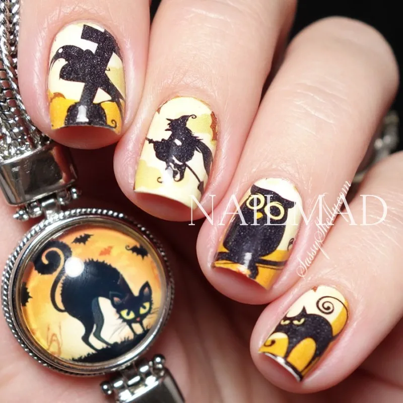 48pcs Halloween Nail Water Decals Pumpkin Skull Nail Art Tattoo 48pcs Halloween Nail Water Decals Pumpkin Skull Nail Art Tattoo