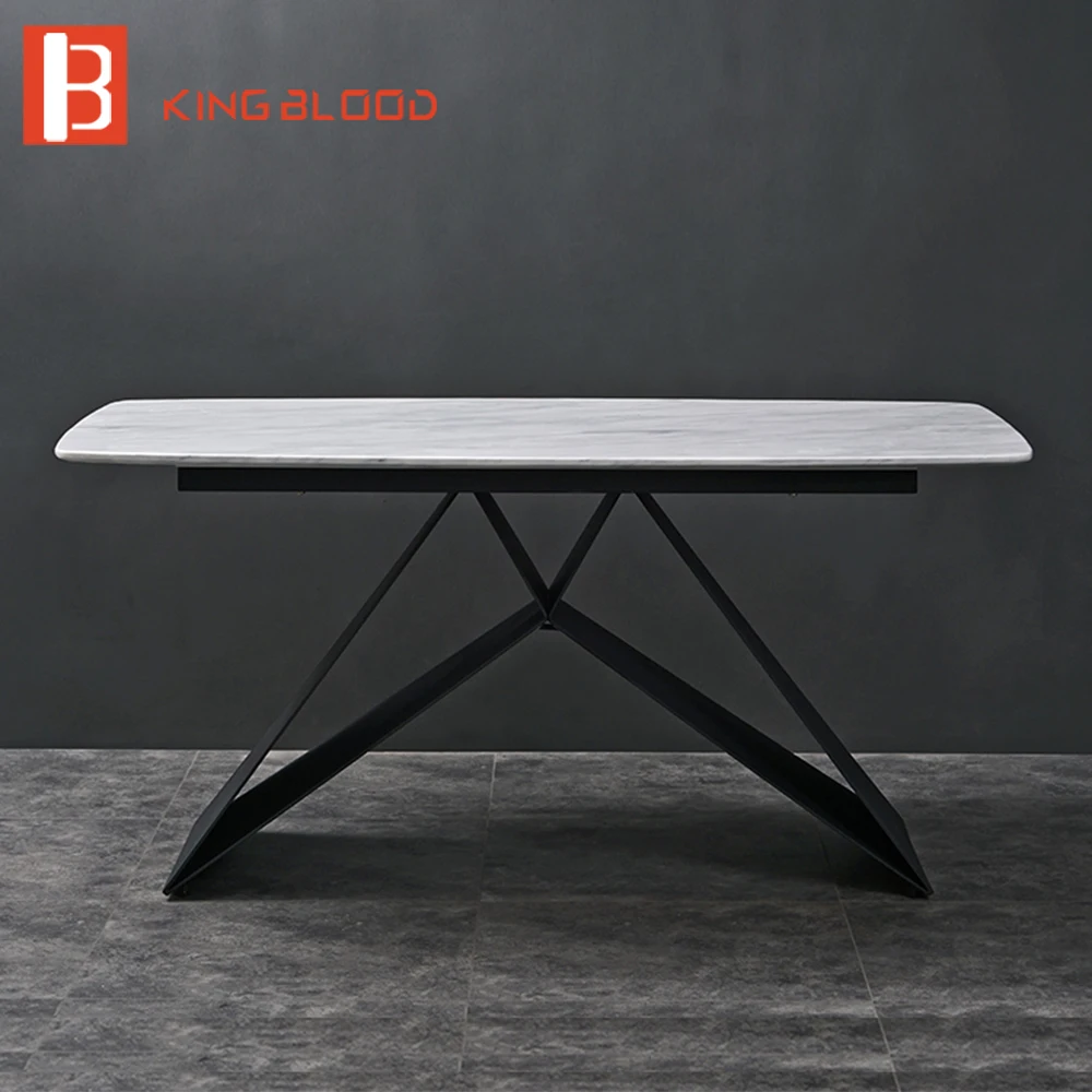 home furniture artificial marble dining table for dining room
