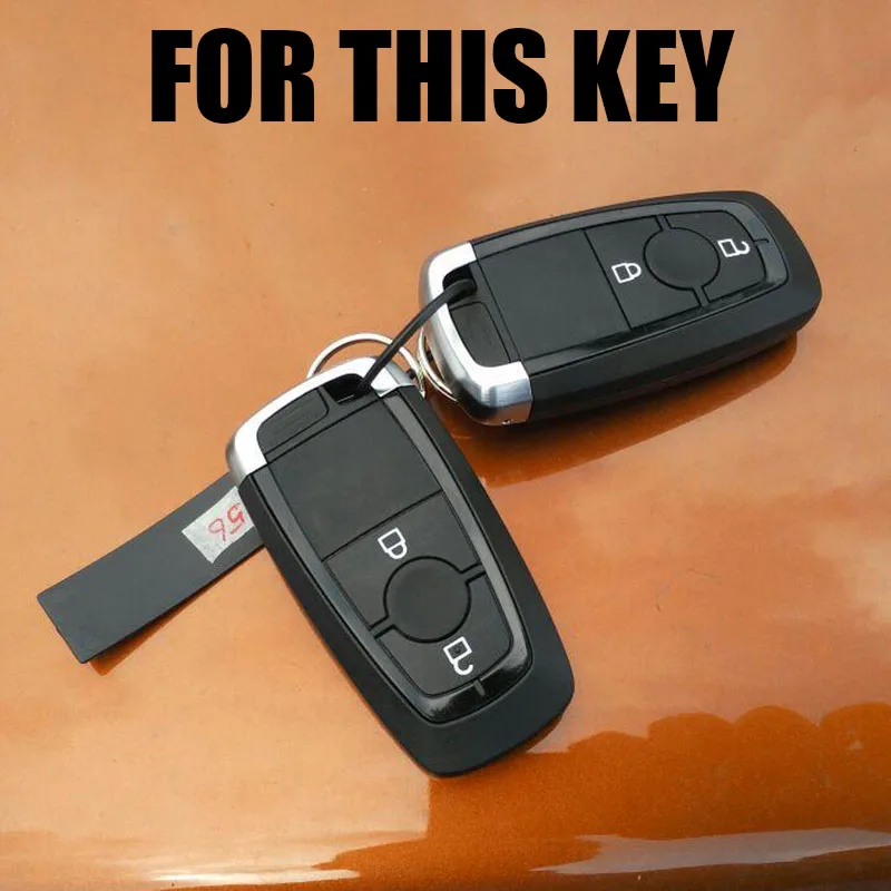 Силиконовый чехол для Ford EcoSport 2018 с двумя кнопками|2 button|key case for carcar key cover |