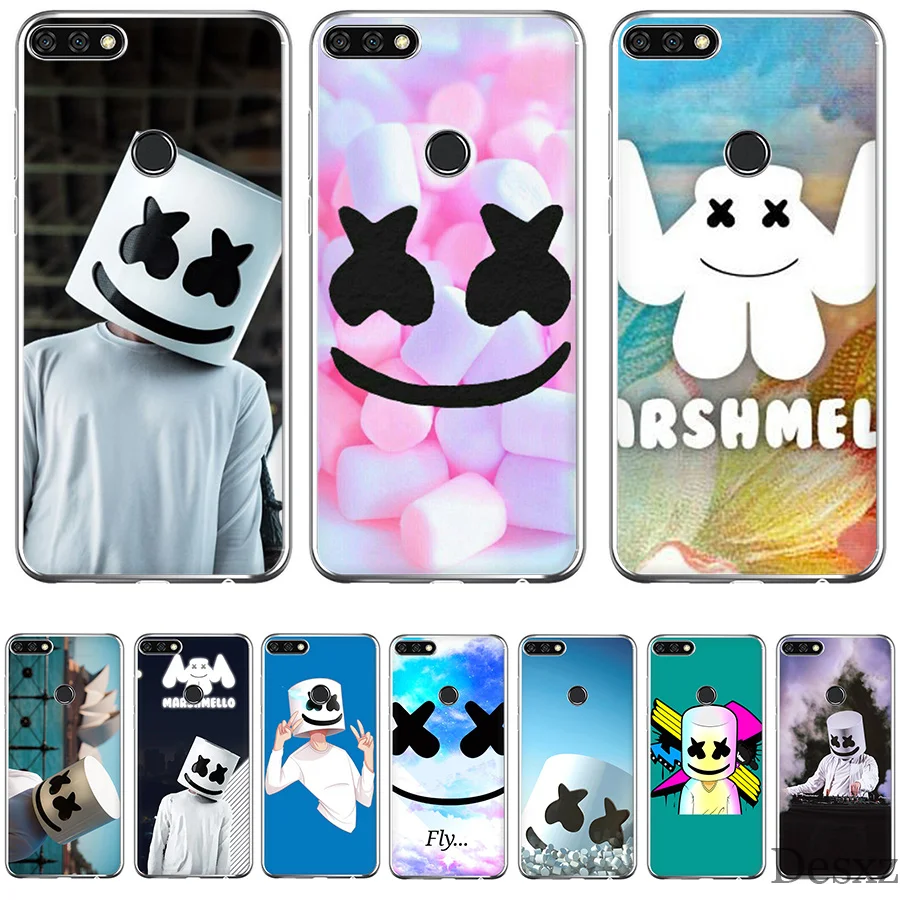

Phone Case Marshmello Unique Design For Honor 6a 7X 7C 7A 9 10 Lite Pro 2GB 3GB 8X