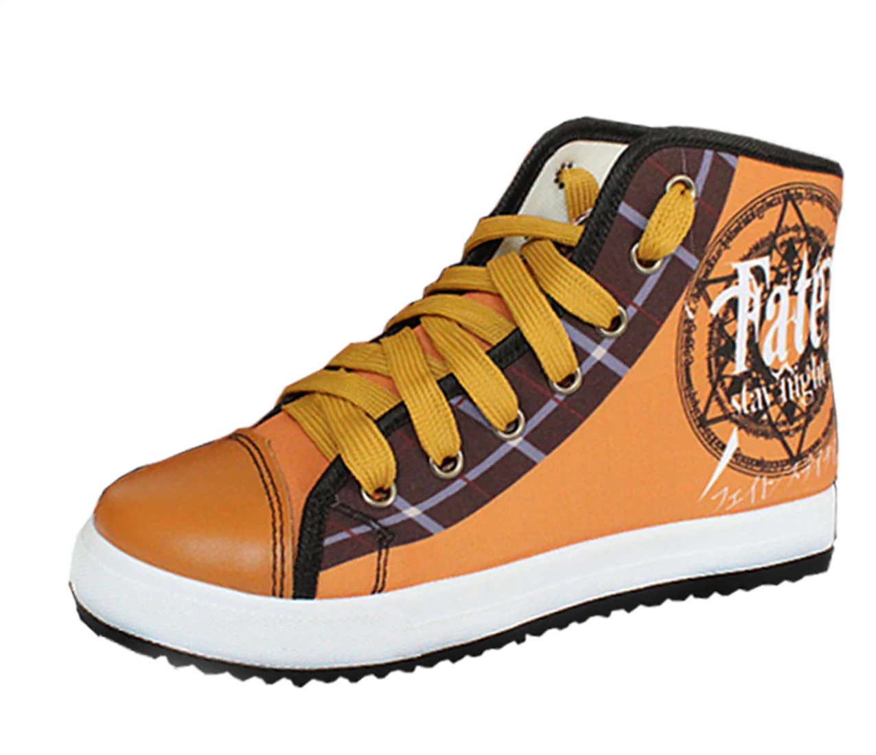 Fate Saber Snow Miku korsensei Monokuma SAO Kantai Collection Akatsuki Titan Hot Fashion flat Casual High Canvas Shoes | Тематическая