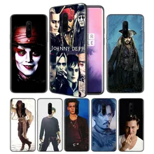 johnny depp Soft Black Silicone Case Cover for OnePlus 6 6T 7 Pro 5G Ultra-thin TPU Phone Back Protective