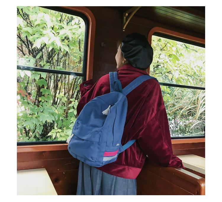 Menghuo Vintage Canvas Women Backpack Fashion Travel Backpack for Teenager Girls Student School Bag Casual Rucksack Female 2019_22