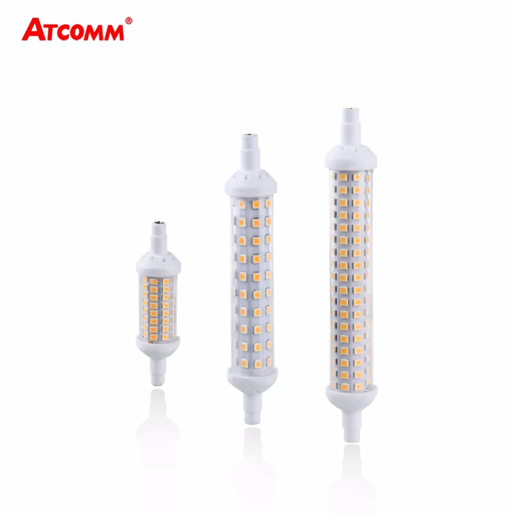 

R7S LED Diode 78 118 135 mm Light High Lumen No Flicker 2835 SMD 64 80 144 LEDs 220V 6W 9W 12W R7S Ampoule Led Spotlight Lamp