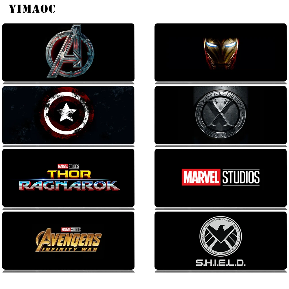 

YIMAOC Marvel Comics Logo Mouse Pad 30x70 cm Computer Mousepad Anti-slip Natural Rubber Gaming Mouse Mat