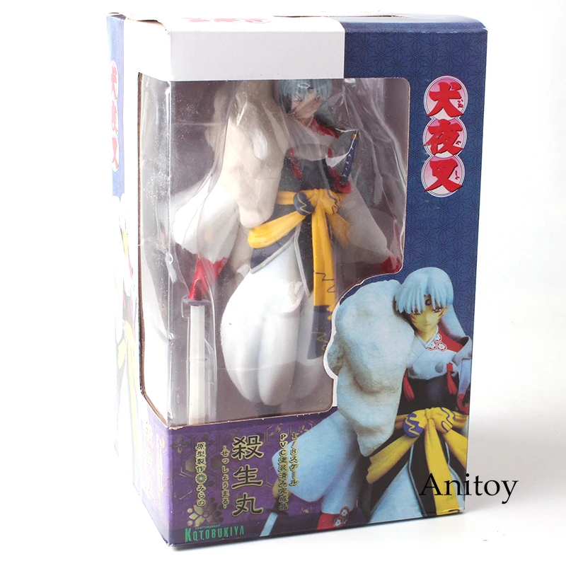 Аниме InuYasha Sesshoumaru First Ver. Окрашенная ПВХ фигурка Коллекционная модель игрушки 22 см