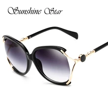 Pop Edad Gafas de Sol de Gran Tamaño gafas de Sol de Diseñador de la Marca Celebrity Mujeres Sexy Flat Top Señoras Gafas Gafas de sol Oculos
