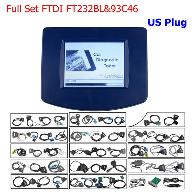 DIGIPROG 3 V4.94 полный набор всех кабелей коррекция одометра процессор FTDI Digiprog3 Digiprog 3 V4.94 коррекция пробега - Цвет: Full Set FTDI USPlug