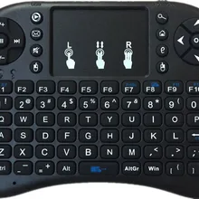 2,4G Беспроводная английская клавиатура Мини UKB-500 тачпад мышь Мультимедийный пульт дистанционного управления портативная клавиатура геймпад для ТВ-бокса