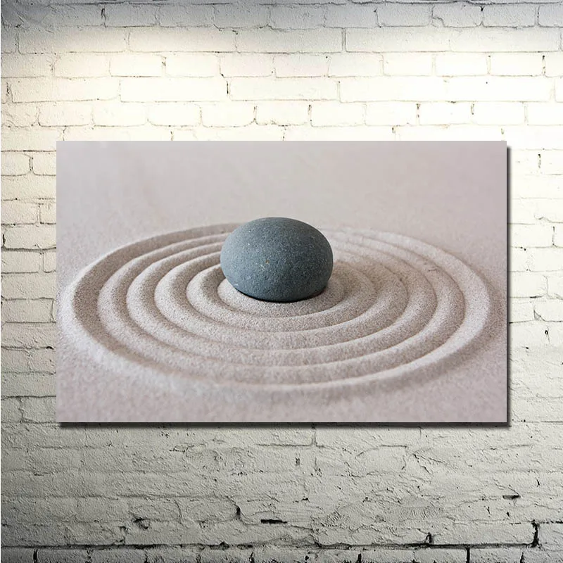 ZEN Stone Bamboo - Buddhism Art Silk Poster 13x20 24x36 Inches Pictures for Home Wall Decor 035 | Дом и сад
