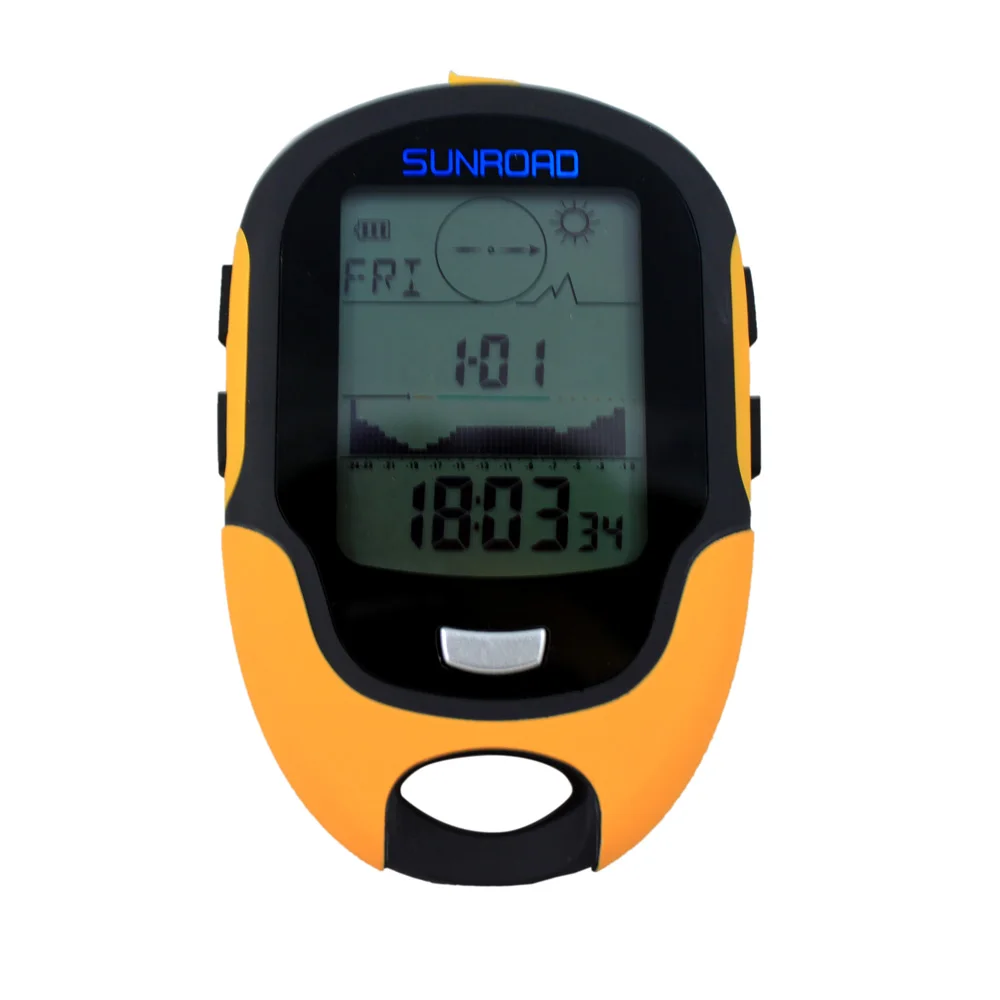 Sunroad FR500 Multifunction LCD Digital Altimeter Barometer Compass Thermometer Hygrometer Weather Forecast LED Torch Waterproof