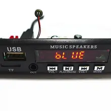 Bluetooth Вызов Hands Free APE FLAC MP3 WMA wav-декодер доска FM MP3 плеер AUX 3,5 мм гарнитура выход TF USB DC7-12V складки