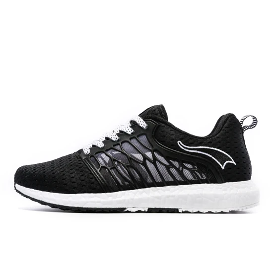 ONEMIX Unisex Running Shoes Breathable Mesh Men Athletic Shoes Super Light Outdoor Women Sports shoes walking jogging shoes - Цвет: Black White