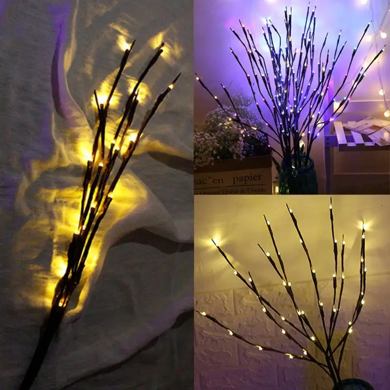 20 LEDs RGB Vase decoration stick lights Xmas New Year