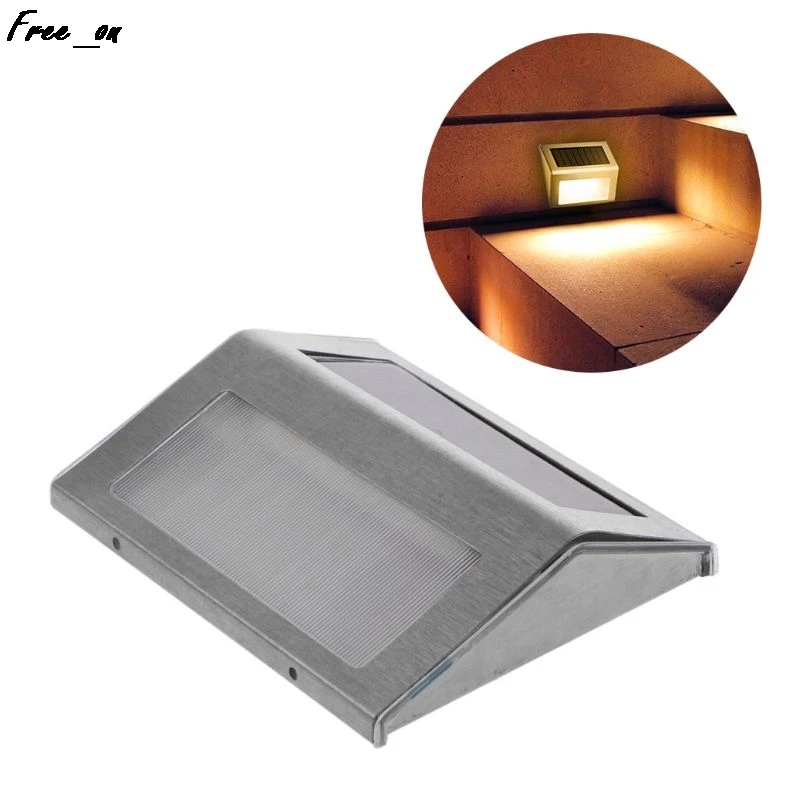 

Solar Power 3 LED Light Pathway Deck Path Step Stairs Wall Garden Yard Bulbs