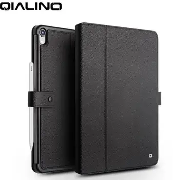 

QIALINO Genuine Leather Ultrathin Case for iPad Pro 12.9 2018 Flip Stents Dormancy Stand Cover Card Slot case for iPad Pro 11