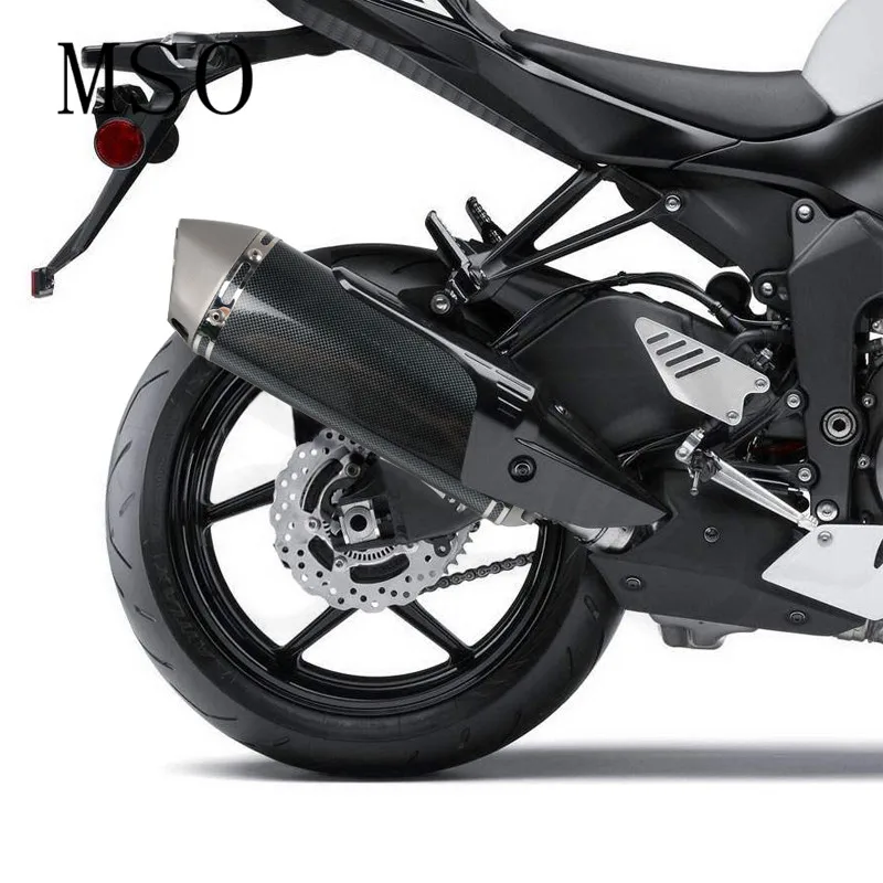 36 51 мм Универсальная выхлопная труба глушителя для YAMAHA R1 R6 ZX6R ZX10R наклейка