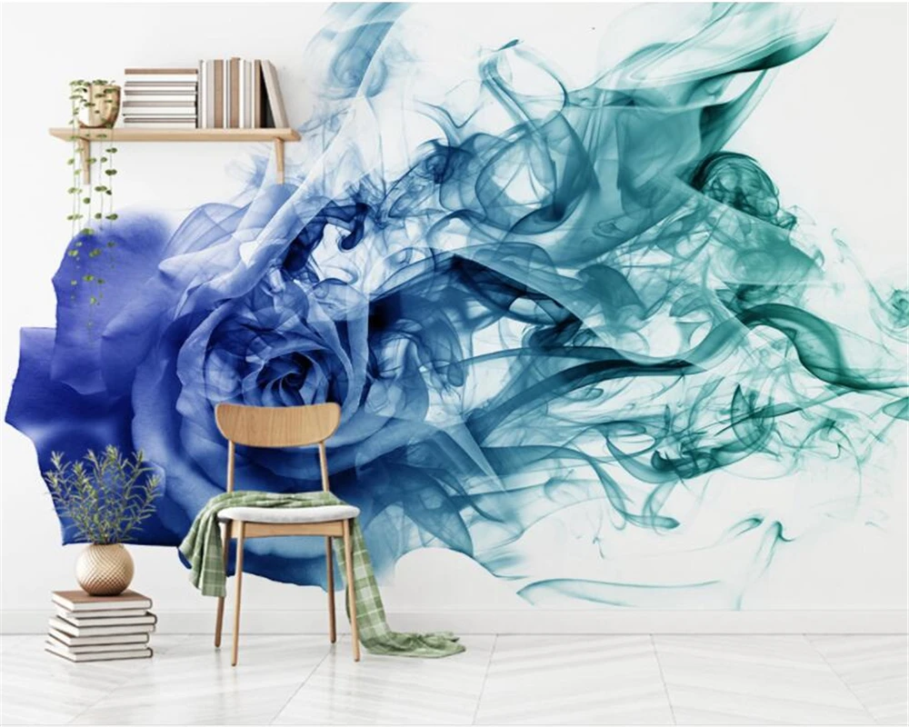 Beibehang Custom wallpaper for walls 3 d Abstract Smoke Rose TV bedroom home decor papel de parede 3d murals | Обустройство дома