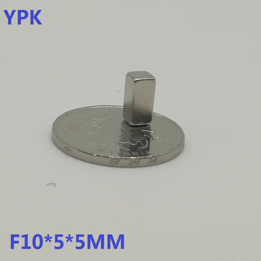 50 шт./лот N35 прямоугольные магниты f 10x5x5 мм супер сильный неодимовый магнит 10*5*5 мм NdFeB магнит 10 мм x 5 мм x 5 мм