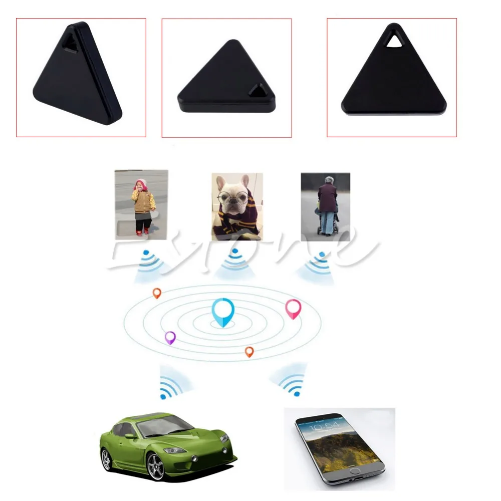 Gps Tracker,Bluetooth Tracker,Car Tracker,Portable Hot Bluetooth Tracker GPS Locator Antilost Tag Alarm For Car Pets Child Black