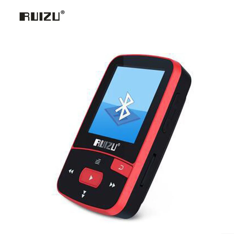 RUIZU X50 Спорт Bluetooth MP3 музыкальный плеер Регистраторы FM радио Supprot SD карты клип 8 Гб PK