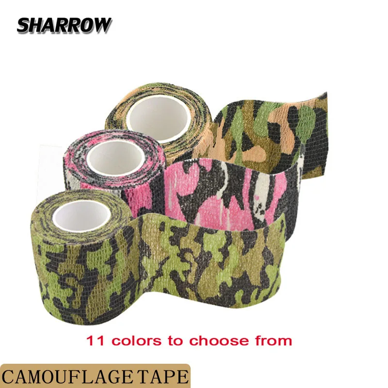 6pcs Shooting Camouflage Tape Outdoor Shootout Game Concealment Aid Waterproof Stretch Bandage fabolous summertime shootout 1 cd